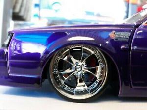 JADA BIG TIME MUSCLE 1/24 SCALE WHEELS & TIRES FOR REPAIRING 1987 BUICK REGAL
