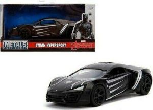 Marvel Avengers BLACK PANTHER Lykan Hypersport 1:32 Jada Metals Hollywood Rides