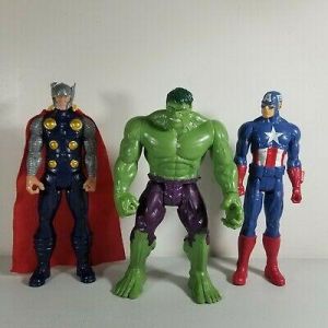 2013 Marvel Thor Captain America Hulk 12" Action Figure Lot Super Heros