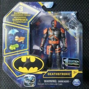 החנות של נדב  בובות לגיקים ודגמי מכוניות במחיר מצחיק DC Deathstroke 3.75" Action Figure  New Super Heroes Batman Tech Spin Master