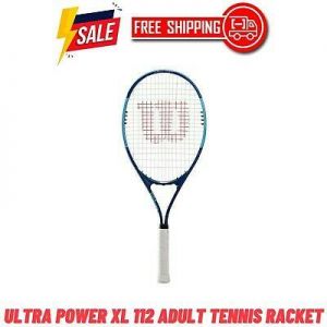 Wilson Ultra Power XL 112 Tennis Racket, Grip Size 3, Blue - FREE SHIPPING